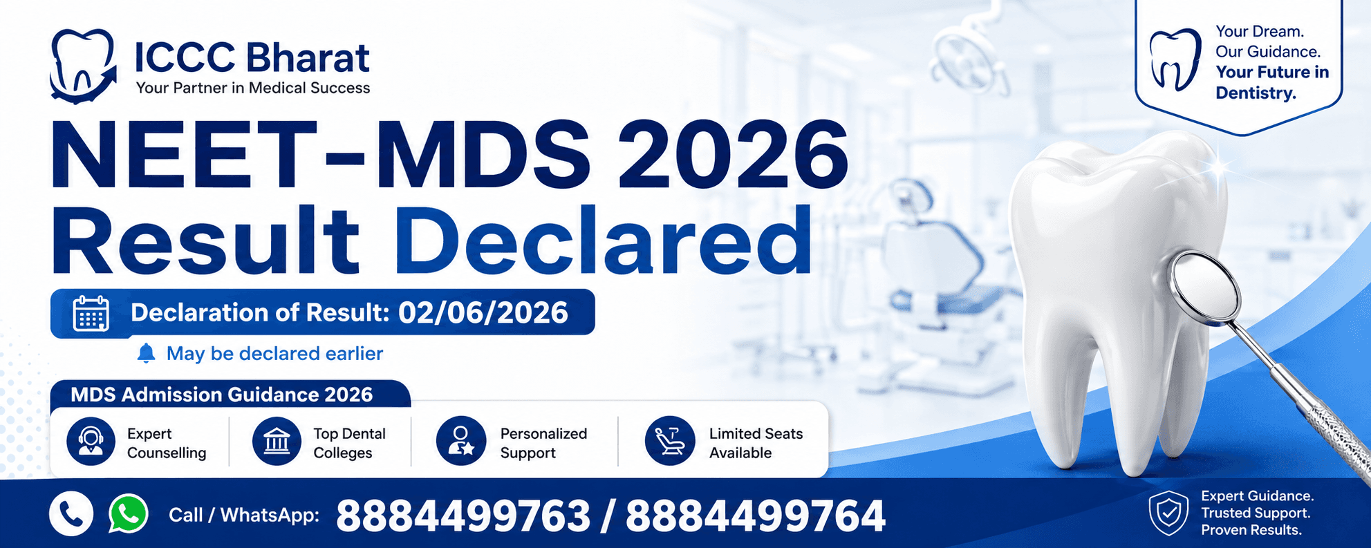 NBEMS Declares NEET-MDS 2026 Results: Cut-off Scores, Scorecards, and Next Steps