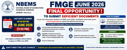 FMGE June 2026: Final Opportunity to Submit Deficient Documents by 19 June 2026